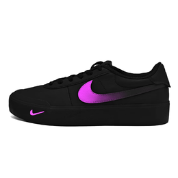 Nike Кроссовки Court Shot Purple Elegance с низким верхом, нескользящие, для скейтбординга, унисекс, черные fq8146-001(team604-紫韵味） | black
