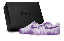 Nike Кроссовки для скейтбординга Air Force 1, унисекс, низкие, фиолетовые cw2288-111(team80-男女权力现场s-box) | white purple