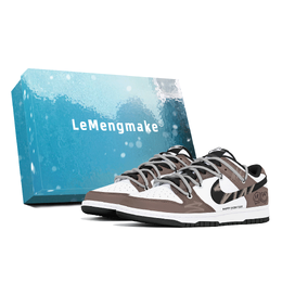 Nike Кроссовки для скейтбординга Dunk Joy Lemon, износостойкие, низкие, коричневые, унисекс dd1391-100(team399-摩卡微笑s-box) | brown