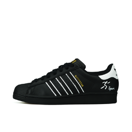Adidas SUPERSTAR противоскользящие износостойкие низкие кроссовки для скейтбординга унисекс, черные, белые eg4959（team849-牛仔很忙） | black white