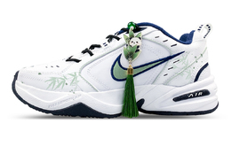 Nike Кроссовки Air Monarch 4 с антиабразивным покрытием, низкие, массивные, унисекс, белые, зеленые 415445-102(team652-m4熊猫竹流苏) | white green