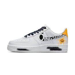 Nike Кроссовки Air Force 1 с антискользящим покрытием, низкие, износостойкие, для скейтбординга, унисекс, черные, белые, оранжевые cw2288-111（team598-前橙无忧s） | black white orange