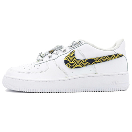 Nike Кроссовки Air Force 1 Titanium Halo с антискользящим покрытием, износостойкие, низкие, для скейтбординга, женские, белые dd8959-100(team335-钛金光环) | white
