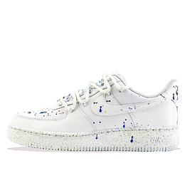 Nike Кроссовки Air Force 1 Ink Splatter White Rhythm с антискользящим покрытием, износостойкие, низкие, для скейтбординга, унисекс, белые cw2288-111（team877-泼墨白韵） | white