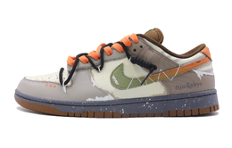 Nike Кроссовки для скейтбординга Dunk Fierce Orange с защитой от скольжения, износостойкие, унисекс, оранжево-коричневые hv1794-211（team315-暴力橙） | orange brown