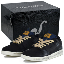 Nike Кроссовки для скейтбординга Dunk SB унисекс с низким верхом, черные/белые dx6775-400(team679-黑布牛仔s-box) | black denim-premium gift box 01