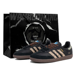 Adidas Кроссовки немецкой армии SAMBA OG, унисекс, низкие, коричневые b75807(team113-豹意思s-box) | black brown