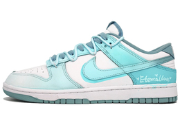 Nike Кроссовки для скейтбординга Dunk Slip с низким верхом, унисекс, белые, зеленые dv0833-106(team400-海蓝之梦男女款青) | white green