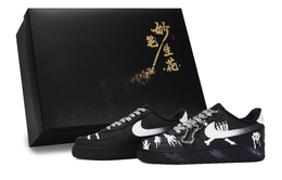 Nike Кроссовки для скейтбординга Air Force 1, унисекс, низкие, белые cw2288-001(team171-幽炎爪影s-box） | black white