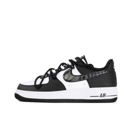 Nike Кроссовки Air Force 1 с антискользящим покрытием, износостойкие, низкие, для скейтбординга, унисекс, белые, черные dv0788-001(team384-北斗七星a) | white black