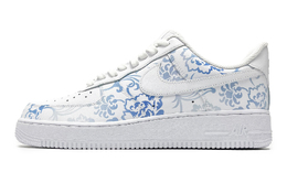 Nike Кроссовки для скейтбординга Air Force 1 Low Top женские, синие, белые dd8959-100(team285-女款青瓷梦影) | blue white