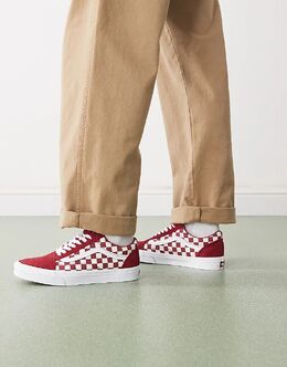 Кеды Vans Old skool в красно-белом цвете 148871817 | red/white