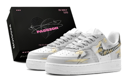 Nike Кроссовки Air Force 1 Gilded Dragon Scales с низким верхом для скейтборда, мужские, серо-черные, с противоскользящим эффектом cw2288-111(teams2-鎏金龙鳞男s-box) | gray black