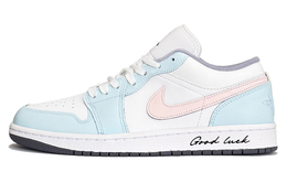 Jordan Баскетбольные кроссовки Air 1 Moon Mail, Salted Berry Cushioning Low Top Vintage, мужские, небесно-голубые 553558-145(teamk-盐渍莓果) | sky blue