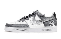 Nike Кроссовки для скейтбординга Court Vision 1, мужские, низкие, черно-белые dh2987-101(team201-男款水墨灵蛇) | gray