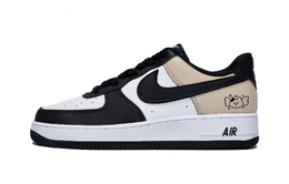 Nike Кроссовки Air Force 1 Puppy Fragment Low Top для скейтбординга, мужские, белые, коричневые dv0788-001(team85-菡萏拿铁) | white