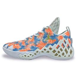 Jordan Баскетбольные кроссовки Jumpman Diamond Feiyue Shadow с амортизацией и противоскользящим покрытием, низкие, мужские, сине-оранжевого цвета ci1209-107(team371-跃影) | blue orange