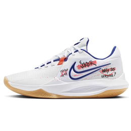 Nike Баскетбольные кроссовки Precision 6 с амортизацией, противоскользящие и износостойкие, низкие, мужские, белые hv1796-141(team862-哥谭肃静) | white