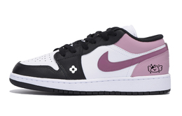 Jordan Баскетбольные кроссовки Air 1 Urban Chic Style Vintage Low Top, мужские, белые, розовые 553558-131(team85-翩跹树莓) | white