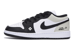 Jordan Баскетбольные кроссовки Air 1 Urban Chic Style Vintage Low Top, мужские, белые, серые 553558-131(team85-菜菔雾霾) | white
