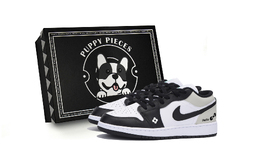 Jordan Баскетбольные кроссовки Air 1 Low Top Vintage, мужские, черно-белые 553558-131(team85-凤栖雾霾as-box) | black white