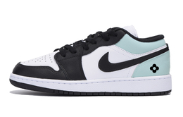 Детские баскетбольные кроссовки Air 1 Low Top Tiffany Teenagers Jordan, белый 553560-131(team85-花卉奶绿) | white
