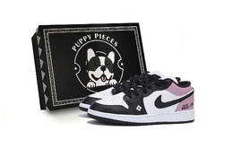 Jordan Баскетбольные кроссовки Air 1 Low Top Vintage, мужские, белые, розовые 553558-131(team85-菜菔树莓as-box) | white pink
