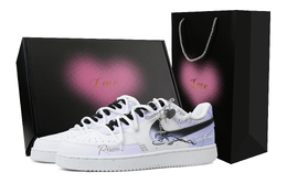 Nike Кроссовки для скейтбординга Court Vision 1, мужские, низкие, белые/фиолетовые dh2987-101(team683-爱心礼盒&邮寄玫瑰紫) | light lavender