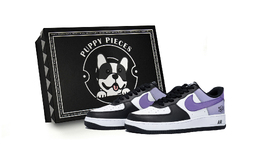 Nike Air Force 1 Sparkling Taro, эксклюзивные нескользящие низкие кроссовки для скейтбординга, мужские, белые, фиолетовые dv0788-001(team85-璀璨香芋as-box) | white purple