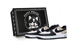 Nike Кроссовки Air Force 1 Chunyao Latte, специальные, противоскользящие, низкие, для скейтбординга, мужские, белые, коричневые dv0788-001(team85-春媱拿铁as-box) | white brown