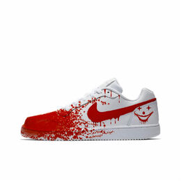 Nike Кроссовки для скейтбординга EBERNON Joker Ink Splatter, износостойкие, антискользящие, красные, мужские aq1775-100（team979-丑丑泼墨） | red