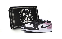 Jordan Детские баскетбольные кроссовки Air 1 Low Top, розовые, для подростков 553560-131(team85-踏花树莓as-box) | white