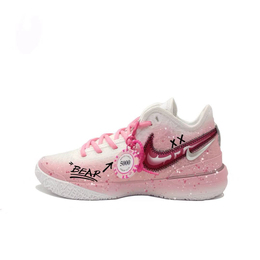 Nike Баскетбольные кроссовки LeBron NXXT Gen Zoom LeBron NXXT Gen с низким антискользящим покрытием, износостойкие, мужские, розовые dr8788-101(team603-幻樱熊） | pink
