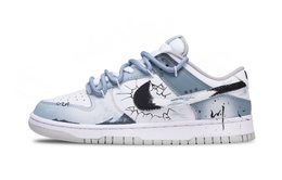 Nike Кроссовки для скейтбординга Dunk Kawa Slip Slip Low Top, мужские, белые, синие dd1391-103(team1068-川) | sky blue