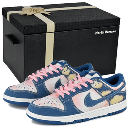 Nike Кроссовки для скейтбординга Dunk Summer, многоцветные, износостойкие, дышащие, низкие, мужские, джинсово-синие dv0834-101(team679-男夏日缤纷s-box) | summer multicolor-high-end gift box