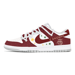 Nike Кроссовки для скейтбординга Dunk, износостойкие, низкие, мужские, белые, красные dd1391-103(team778-圣诞之星) | white red