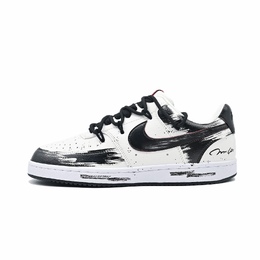 Nike Кроссовки Court Vision 1 Whisper Castle с низким верхом, устойчивые к истиранию, мужские, черно-белые dm1187-101(team843-低语古堡) | black white