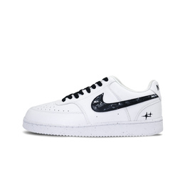 Nike Кроссовки Court Vision 1 Obsidian Journey легкие и дышащие, низкие, для скейтбординга, мужские, черно-белые dh2987-101（team878-黑曜驰行） | black white