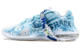 Nike Баскетбольные кроссовки Air Max Impact 4 Slip Mid Top с противоскользящей подошвой, мужские, небесно-голубые dm1124-100(team1283-鲨鲨涂鸦) | sky blue