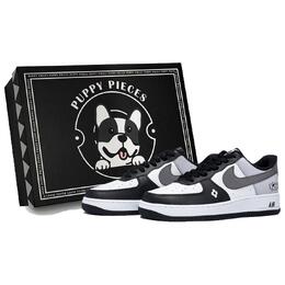Nike Фрагмент Air Force 1 Puppy, специальные низкие кроссовки для скейтборда, мужские, белые dv0788-001(team85-狡黠烟灰as-box) | white