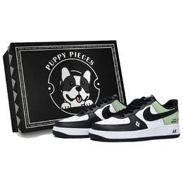 Nike Фрагмент Air Force 1 Puppy, специальные низкие кроссовки для скейтборда, мужские, белые dv0788-001(team85-质朴抹茶as-box) | white