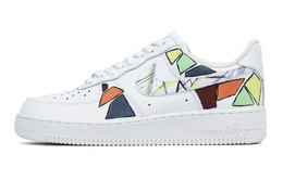 Nike Кроссовки Air Force 1 Low Top для скейтбординга, мужские, белые cw2288-111(team1171-彩块幻白侠） | white