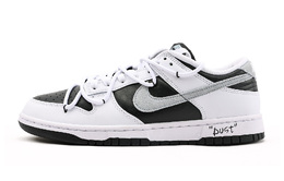 Nike Кроссовки для скейтбординга Dunk Low Top, мужские, черные ib4620-141(team拾伍-男款黑白三sbox) | black