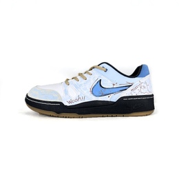 Nike Кроссовки для скейтбординга Full Force, быстросохнущие, износостойкие, с низким верхом, светло-синие, мужские hj7262-100(team502-小猫幽灵) | light blue