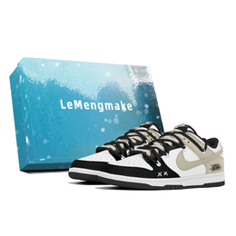 Nike Кроссовки для скейтбординга Dunk, износостойкие, низкие, мужские, черные dd1391-100(team778-潮玩摩卡s-box) | black