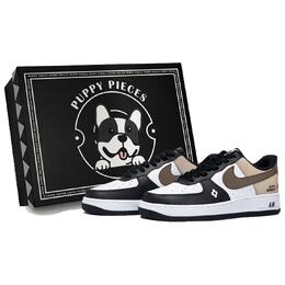 Nike Фрагмент Air Force 1 Puppy, специальные низкие кроссовки для скейтборда, мужские, белые dv0788-001(team85-憨圆拿铁as-box) | white