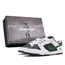Nike Кроссовки для скейтбординга Dunk Low REeverse Panda 2.0 с противоскользящим покрытием, мужские, черные ib4620-141(team578-翠竹熊猫s-box) | black