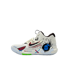 Nike Баскетбольные кроссовки KD Trey 5 X с противоскользящей подошвой, износостойкие, с отскоком, средней высоты, черные, мужские dj7554-014(team738-蓝焰) | black