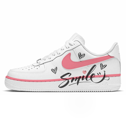 Nike Кроссовки Air Force 1 с антискользящим покрытием, износостойкие, низкие, мужские, для скейтбординга, белые, розовые cw2288-111(team10-初见l) | white pink