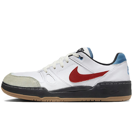 Nike Кроссовки для скейтбординга Full Force Slip с низким верхом, мужские, белые, красные hj7262-100（team1007-炽焰） | white red